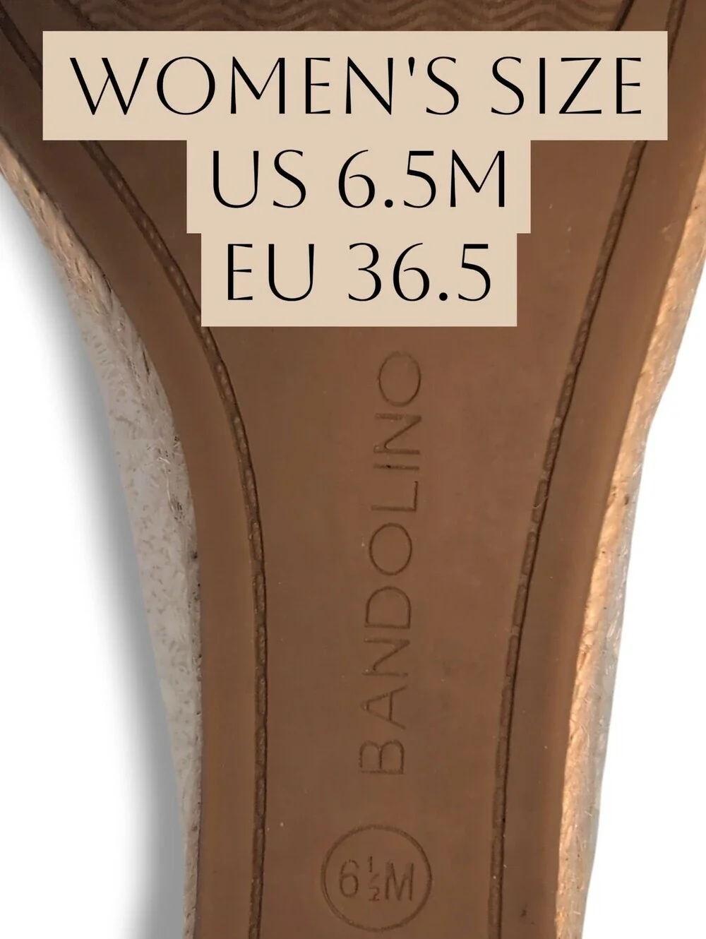 Bandolino Nuri Sz 6.5M Natural Linen Floral Espadrille Jute-Wrapped Wedge Sandal